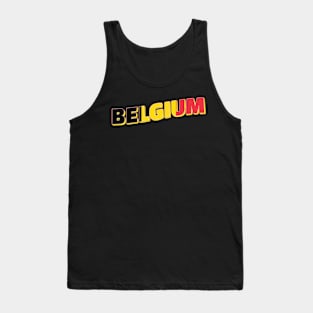 Belgium Vintage style retro souvenir Tank Top